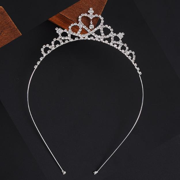 2021 Baby Girls Princess Hairband Child Party Bridal Crown Headband Crystal Diamond Tiara Hair Hoop Hair bands Accessories