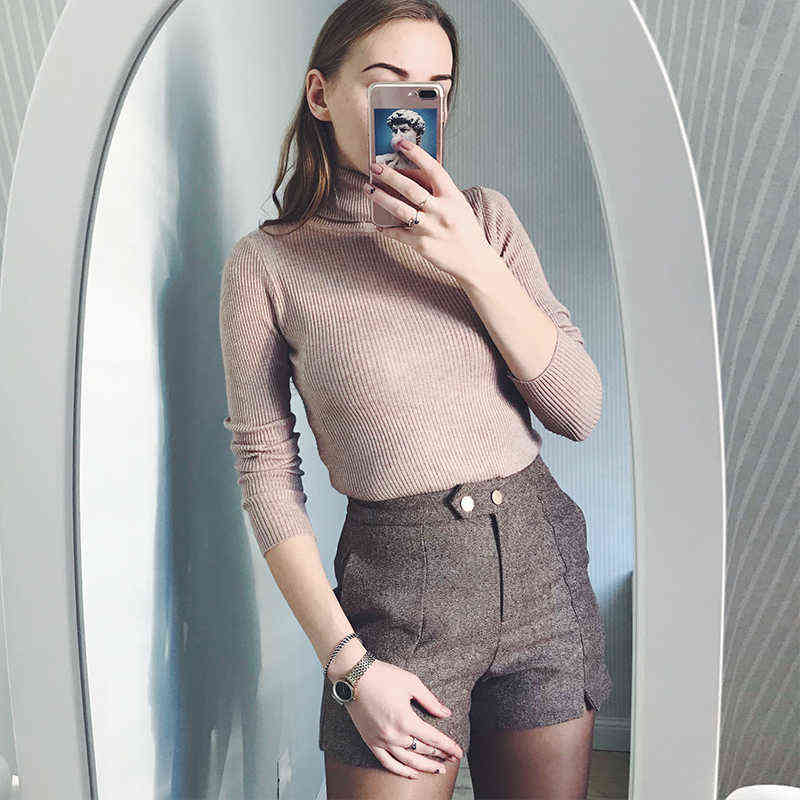 Womens Sweaters Winter Tops Turtleneck Sweater Women Thin Pullover Jumper Knitted Sweater Pull Femme Hiver Truien Dames 211109