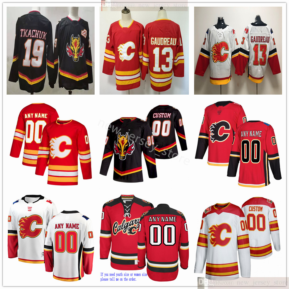 Custom 2021 Reverse Retro Calgary Flames Hockey 19 Matthew Tkachuk Mikael Backlund Sam Bennett Mark Giordano Monahan Jerseys Men Woman Kids Youth, Black;red
Custom 2021 Reverse Retro Calgary Flames Hockey 19 Matthew Tkachuk Mikael Backlund Sam Bennett Mark Giordano Monahan Jerseys Men Woman Kids Youth, Black;red