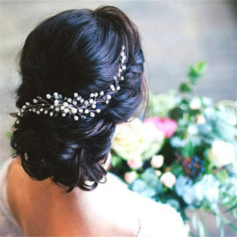 Trendy Crystal Pearl Hair Combs Wedding Bridal Hair Jewelry Ornament Head Piece Decoration Rhinestone Bride Hair Comb, Silver
Trendy Crystal Pearl Hair Combs Wedding Bridal Hair Jewelry Ornament Head Piece Decoration Rhinestone Bride Hair Comb, Silver