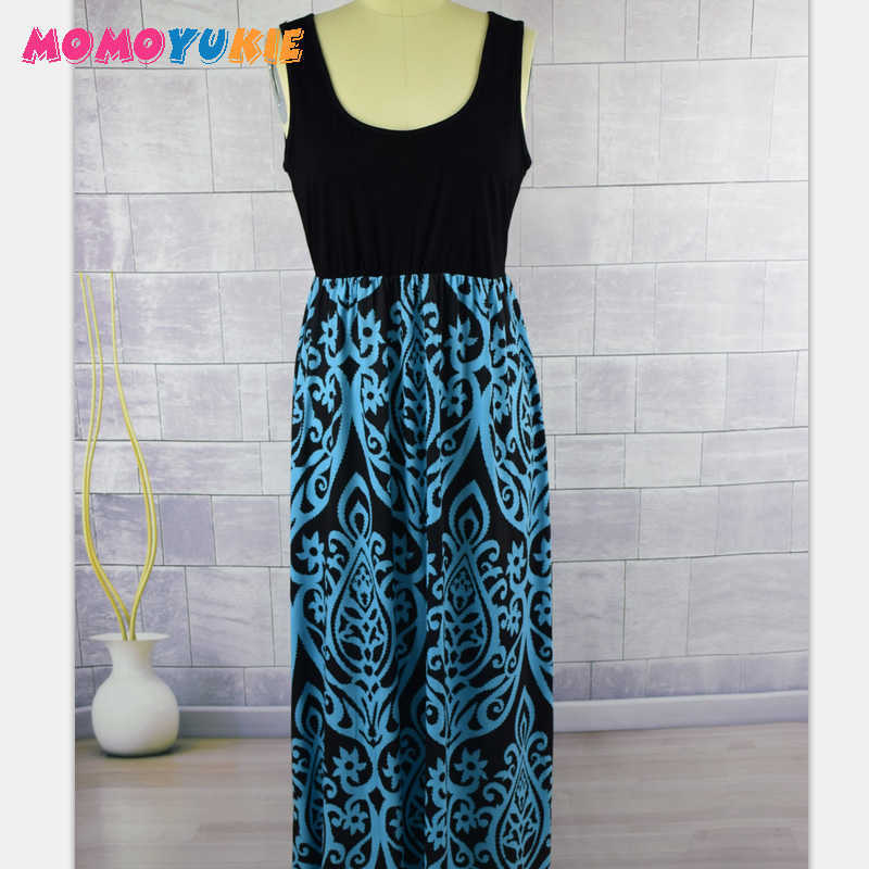 mother daughter dress family matching outfits Neon Coral Black Damask Maxi Dress baby girl summer mommy and me clothes dresses 210713