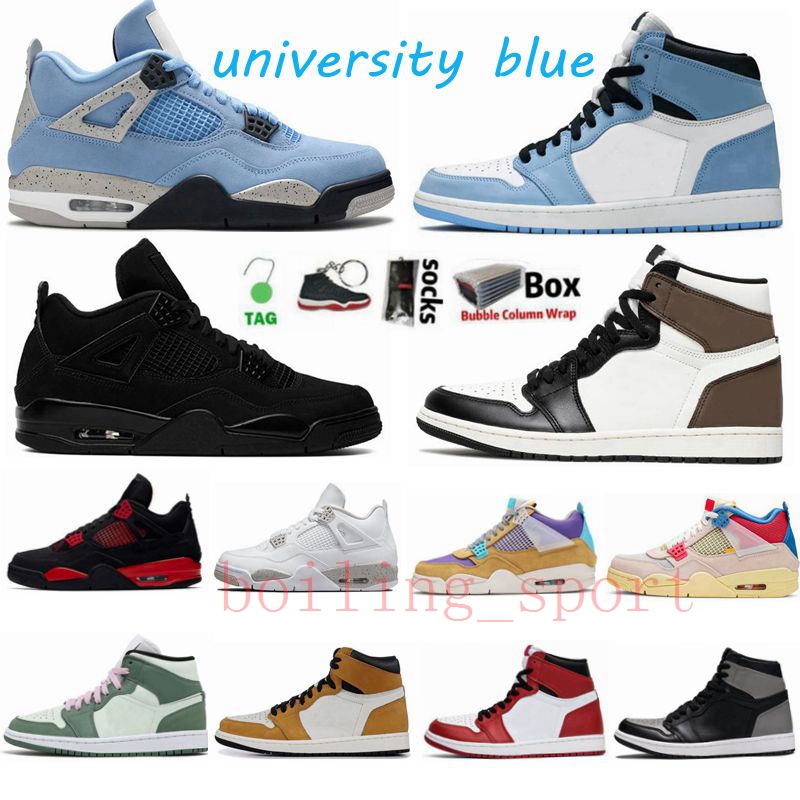 Mens University Blue 1s Jumpman 1 Basketball Shoes Black Cat 4 4s Hype Royal Shadow 2.0 Obsidian UNC Sail What The White Oreo Bred Sports Me
Mens University Blue 1s Jumpman 1 Basketball Shoes Black Cat 4 4s Hype Royal Shadow 2.0 Obsidian UNC Sail What The White Oreo Bred Sports Me