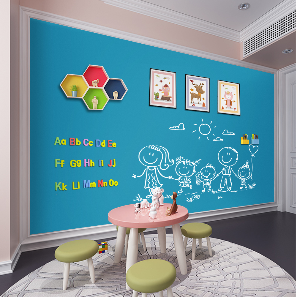 Hold magents Blackboard Magnetic ChalkBoard Erasable Kids Writing Graffiti Office Message Board Home Decorative Wall sticker 210312
