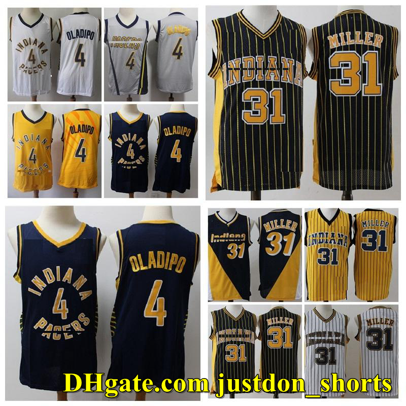 NCAA Indiana Pacers Jerseys Mens Reggie 31 Miller Victor 4 Oladipo basketball jerseys High quality customize Shirts, Black
NCAA Indiana Pacers Jerseys Mens Reggie 31 Miller Victor 4 Oladipo basketball jerseys High quality customize Shirts, Black