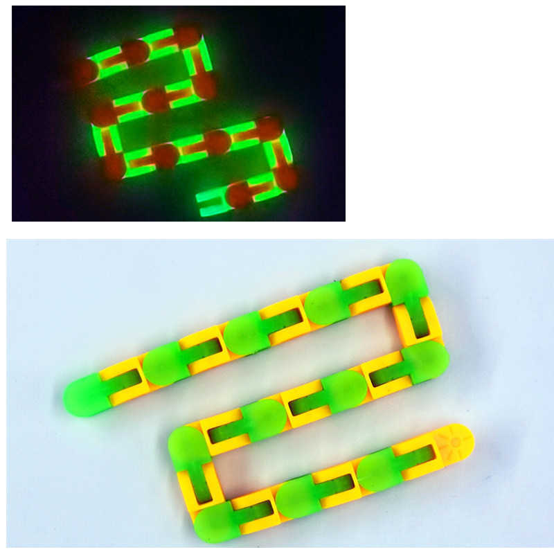 Glow in the Dark 24 Links Bicycle Chain Track Decompression Finger Toy Colorful Puzzle Sensory Fidget Toys Stress Relief Rotate And Shape Ch
Glow in the Dark 24 Links Bicycle Chain Track Decompression Finger Toy Colorful Puzzle Sensory Fidget Toys Stress Relief Rotate And Shape Ch