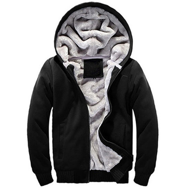 Shionfa Patchwork Fleece Men's Hoodie Winter Thick Sweatshirts Casual Hooded Cardigan Fashion Bomber Fur Jackets Zipper Coat 5xl 201104