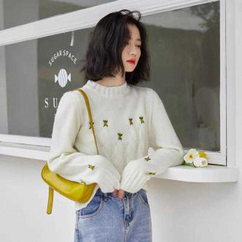 Yedinas Winter Sweater Women Long Sleeve Knitted s And Pullovers Korean Style Pink Knit Jumpers 210527