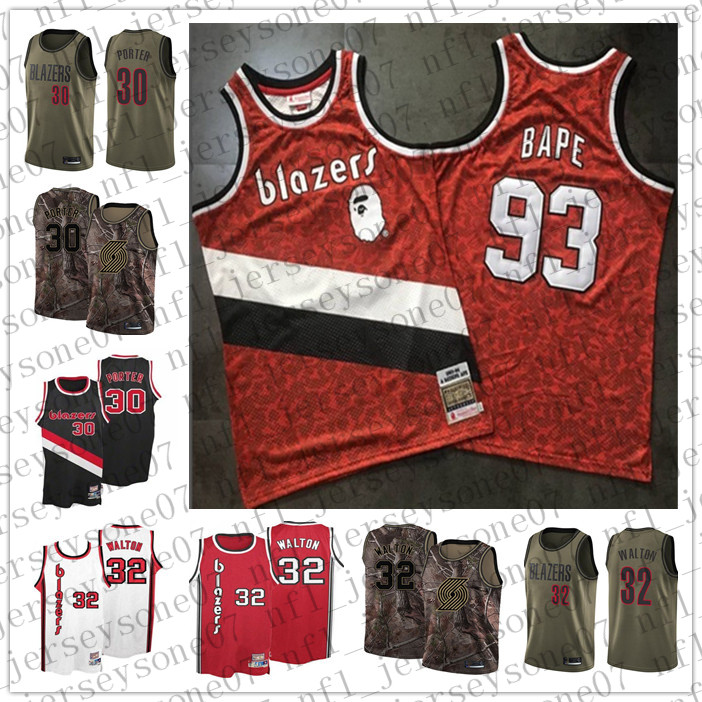 2021 Custom portland Mens women youth trail Blazerss 30 Terry Porter 32 Walton white black red Throwback Basketball jersey
2021 Custom portland Mens women youth trail Blazerss 30 Terry Porter 32 Walton white black red Throwback Basketball jersey