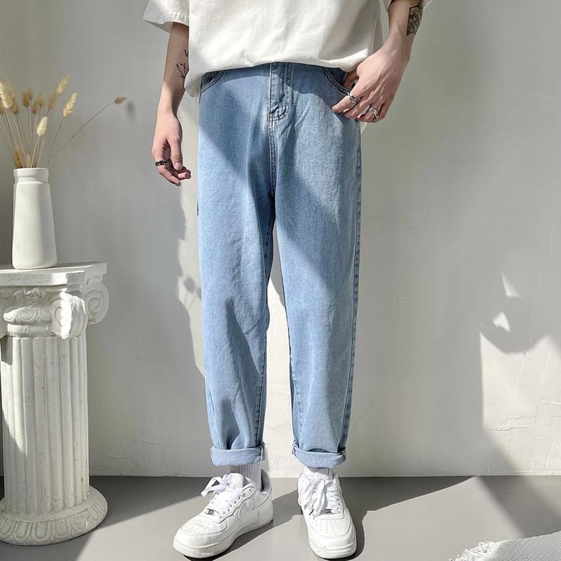 Men's Jeans Spring And Summer Blue Fashion Baggy Men Streetwear Loose Hip-hop Straight-leg Denim Trousers Mens Clothing
Men's Jeans Spring And Summer Blue Fashion Baggy Men Streetwear Loose Hip-hop Straight-leg Denim Trousers Mens Clothing