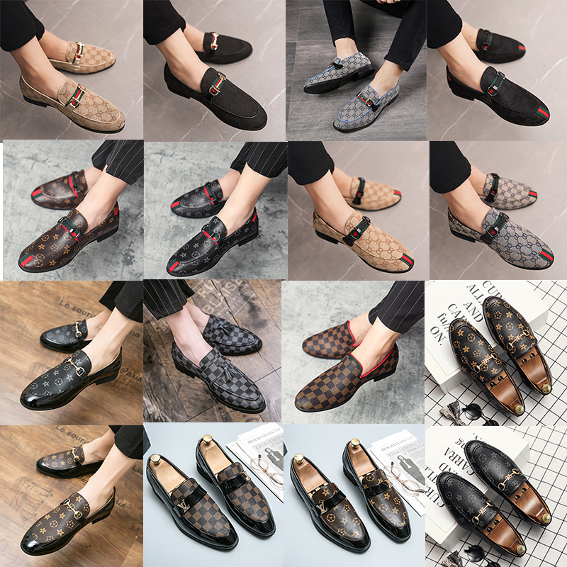 Luxury Brand Printed pattern Italian designer mens dress shoes Business Office Oxfords genuine leather Designers Metal Buckle Suede loafers Large size 38-48, 027 brown
Luxury Brand Printed pattern Italian designer mens dress shoes Business Office Oxfords genuine leather Designers Metal Buckle Suede loafers Large size 38-48, 027 brown