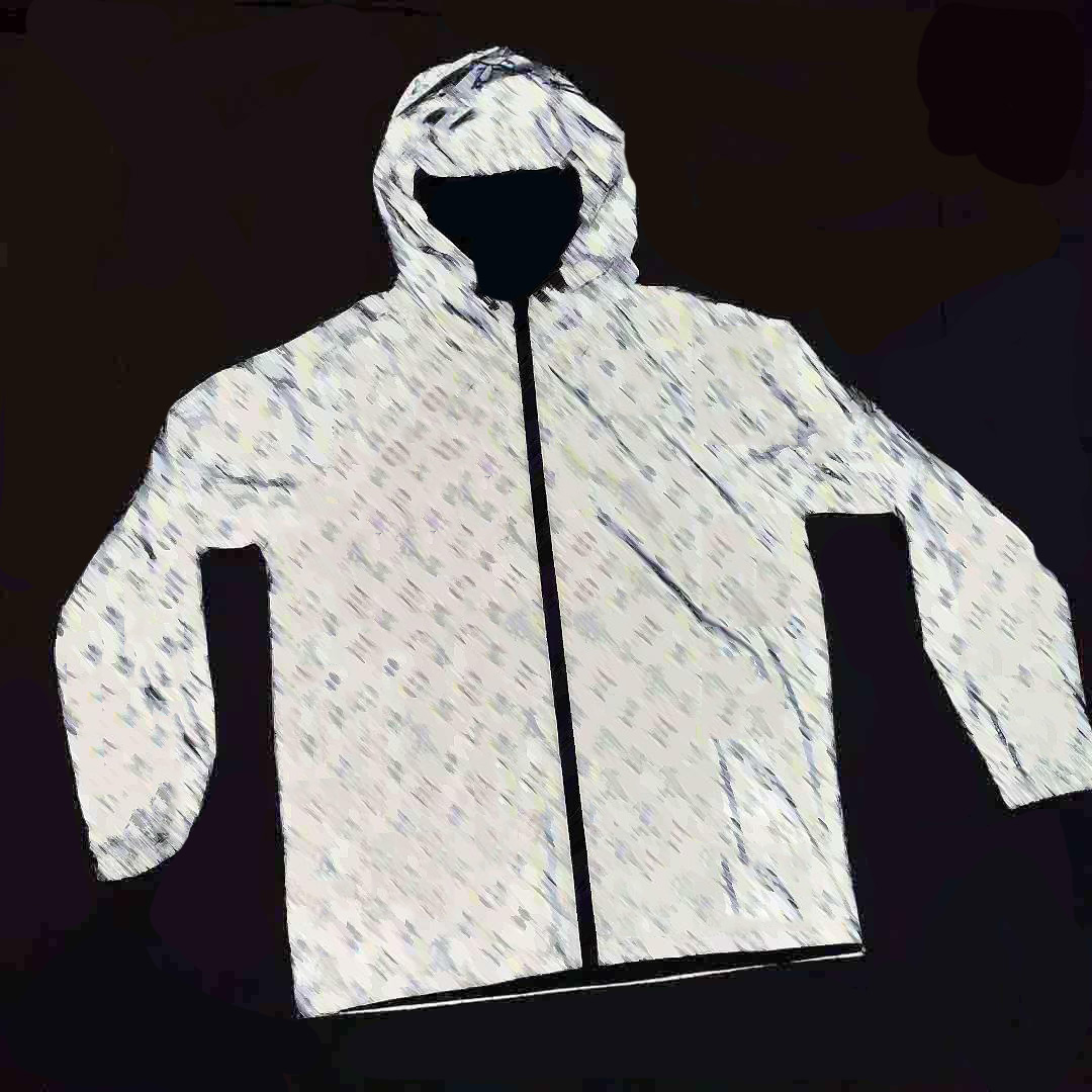 

23SP Popular newMen's Women's Jacket Classic Spring Sports Brand Designer Reflective Jackets Detail Perfect Work Elastic Soft Outdoor Travel Hoodie