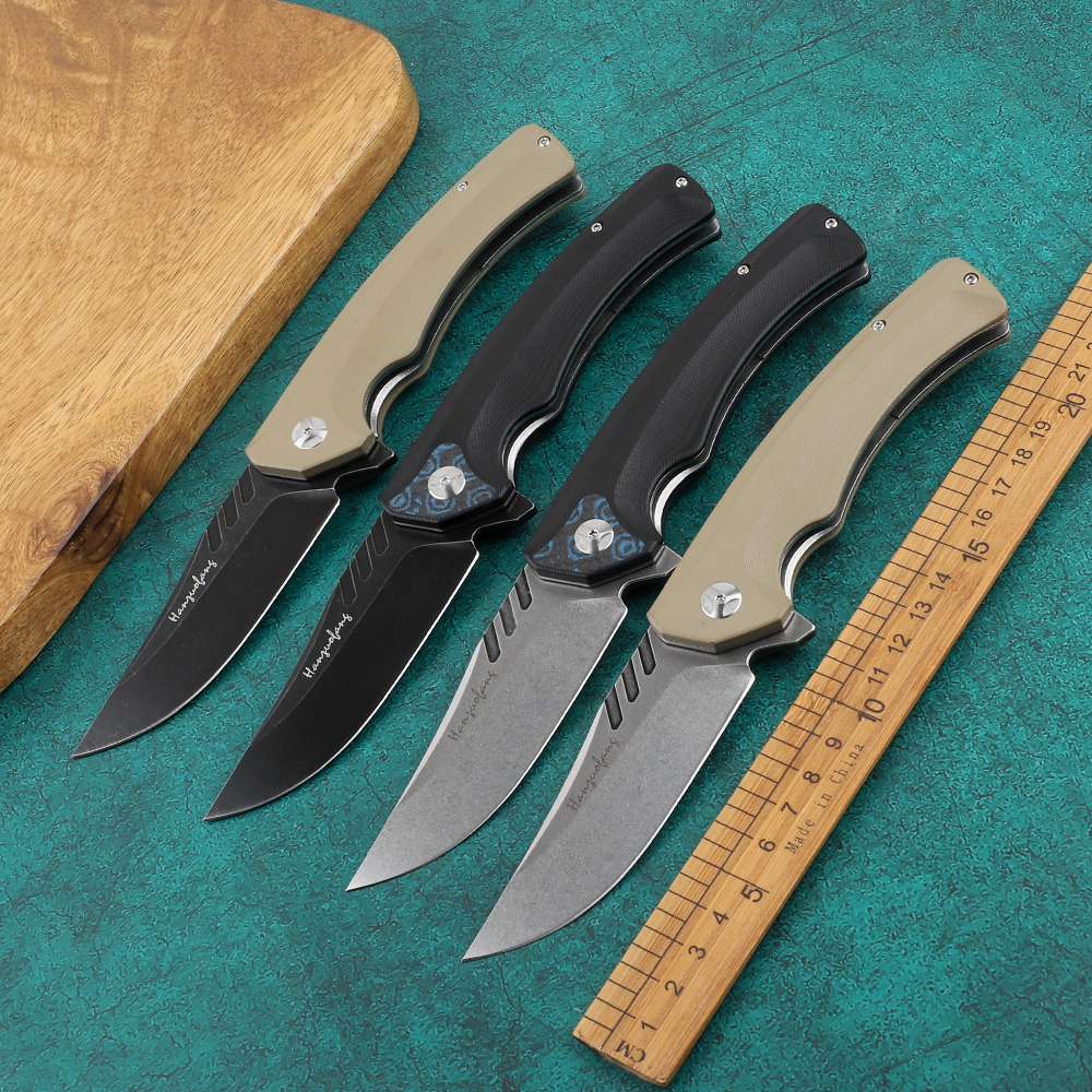 Folding steel knife with clip handle, tool D2, G10 EDC, for outdoor fruit cutting, self-defense, hunting peeler
Folding steel knife with clip handle, tool D2, G10 EDC, for outdoor fruit cutting, self-defense, hunting peeler