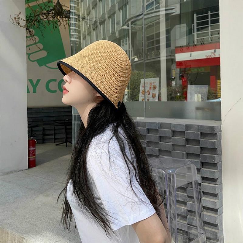 Wide Brim Hats Foldable Breathable Straw Hat Women's Sun Bucket Beach Visor Protection Girls Panama Caps Elegant Female Chapeau Homme Cap, Black
Wide Brim Hats Foldable Breathable Straw Hat Women's Sun Bucket Beach Visor Protection Girls Panama Caps Elegant Female Chapeau Homme Cap, Black