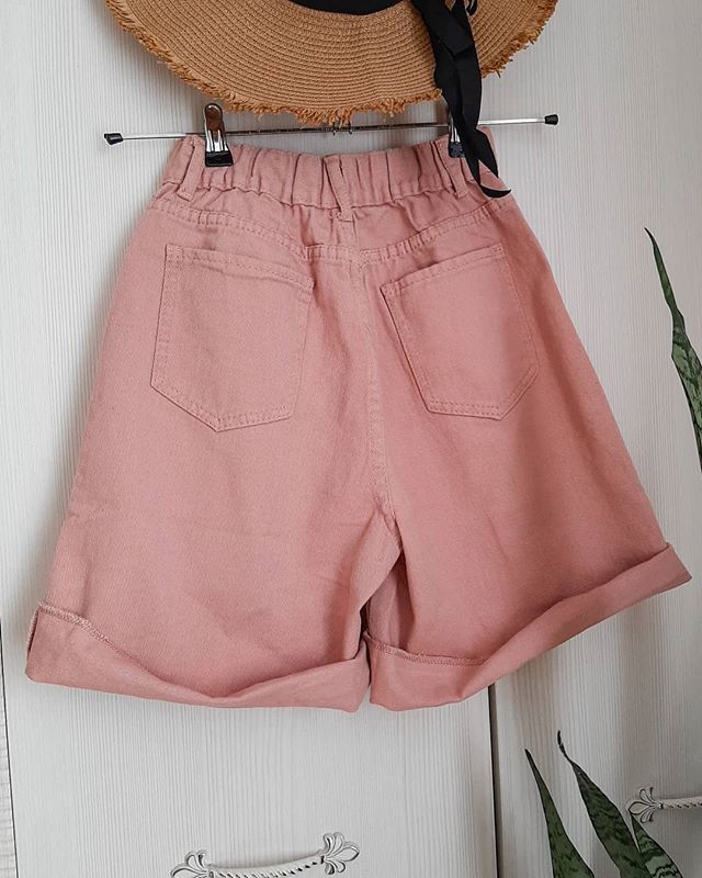 Women's Bermuda High Waist Wide Leg Denim Shorts | Soft Summer Student Girl Casual Outfits