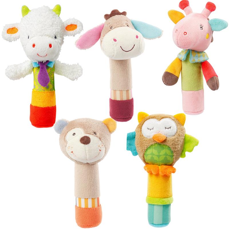 Baby Hand Rattle Plush Comfort Hand Catch Animal BB Stick Baby Squeaker Hand Puppet Doll Newborn Educational Toy
Baby Hand Rattle Plush Comfort Hand Catch Animal BB Stick Baby Squeaker Hand Puppet Doll Newborn Educational Toy