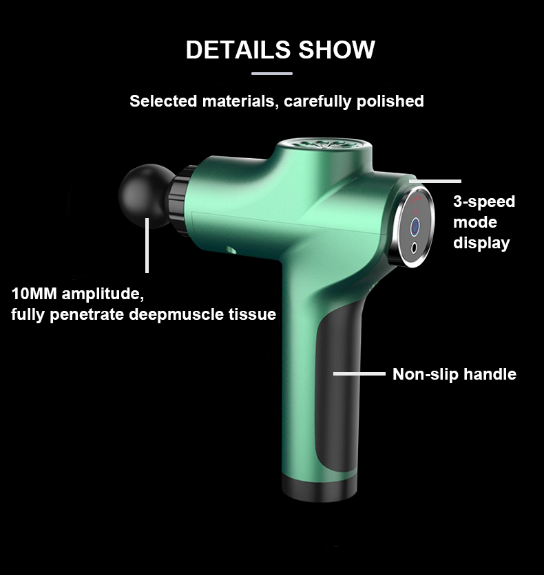 Muscle Massager Gun Usb Charging Gun Massage black Massage Gun Massager Muscle Relax MG51001 210309