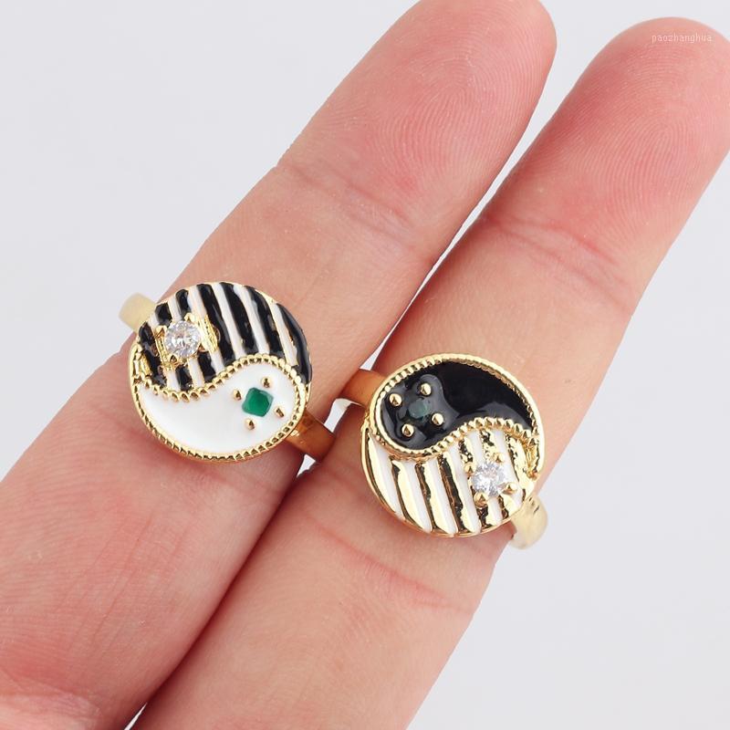 Wedding Rings Retro Oil-dripping Tai Chi Yin And Yang For Women Geometric Enamel Vintage Jewelry Ring Party Gift, Slivery;golden
Wedding Rings Retro Oil-dripping Tai Chi Yin And Yang For Women Geometric Enamel Vintage Jewelry Ring Party Gift, Slivery;golden