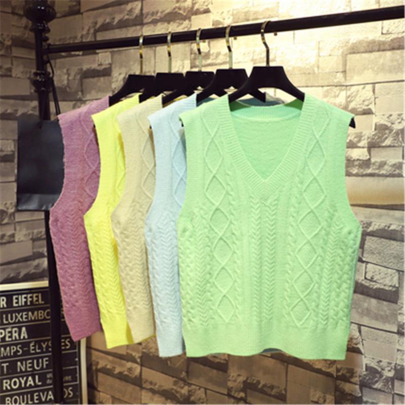 Women's Vests 2022 Spring Autumn Wool Sweater Vest Women Sleeveless V-Neck Knitted Female Casual Tank Tops Pullover Oversize Girls, Black;white
Women's Vests 2022 Spring Autumn Wool Sweater Vest Women Sleeveless V-Neck Knitted Female Casual Tank Tops Pullover Oversize Girls, Black;white