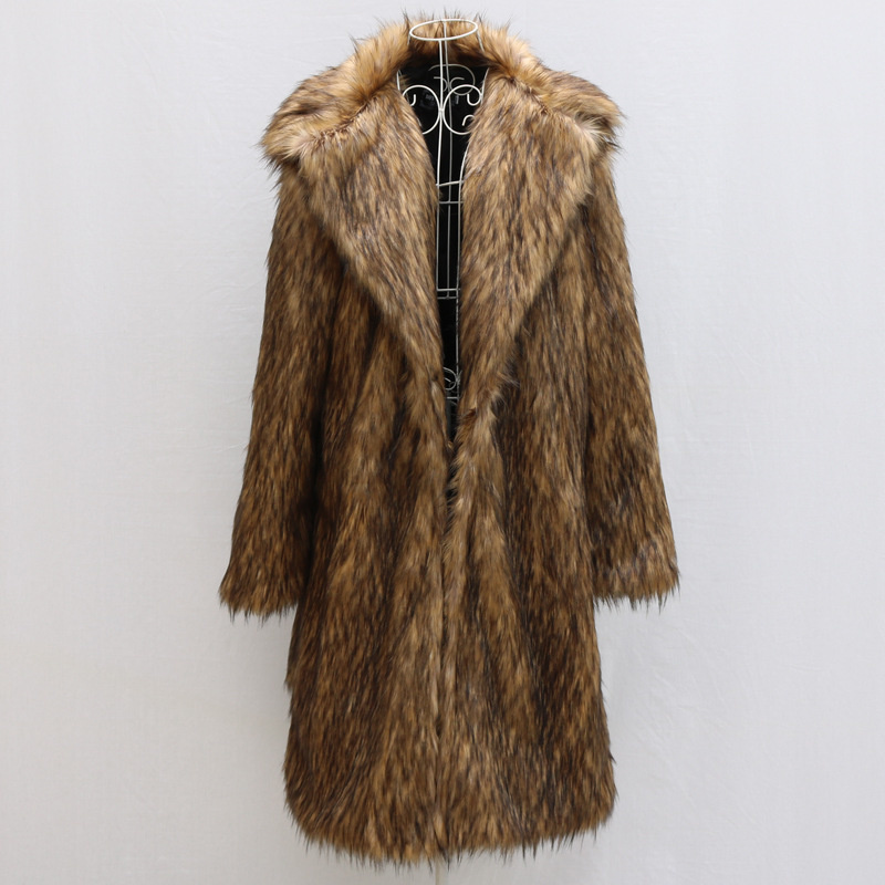 Autumn And Winter New Men's Faux Raccoon Fur Coat 2021 New Medium And Long Coat Fashion Lapel Comfortable Large Size 9Y9439, Black
Autumn And Winter New Men's Faux Raccoon Fur Coat 2021 New Medium And Long Coat Fashion Lapel Comfortable Large Size 9Y9439, Black