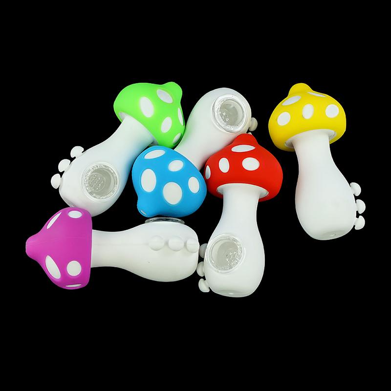 2021 Mushroom silicone smoking hand pipe Dab Rig Glass Bong Recycler Pipes Oil Rigs portable and unbreakable3.9 inch
2021 Mushroom silicone smoking hand pipe Dab Rig Glass Bong Recycler Pipes Oil Rigs portable and unbreakable3.9 inch
