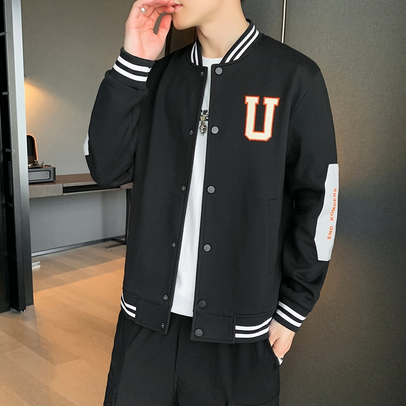 Baseball Jacket men's autumn new loose brand clothes ins fashion casual handsome jacket, Black
Baseball Jacket men's autumn new loose brand clothes ins fashion casual handsome jacket, Black