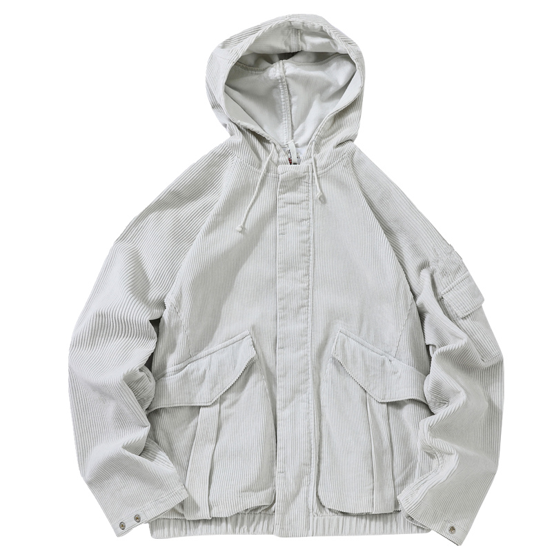 Fw Jackets Loose Coat Corduroy Fabric Hip Hop Style European And American Street Large Jacket