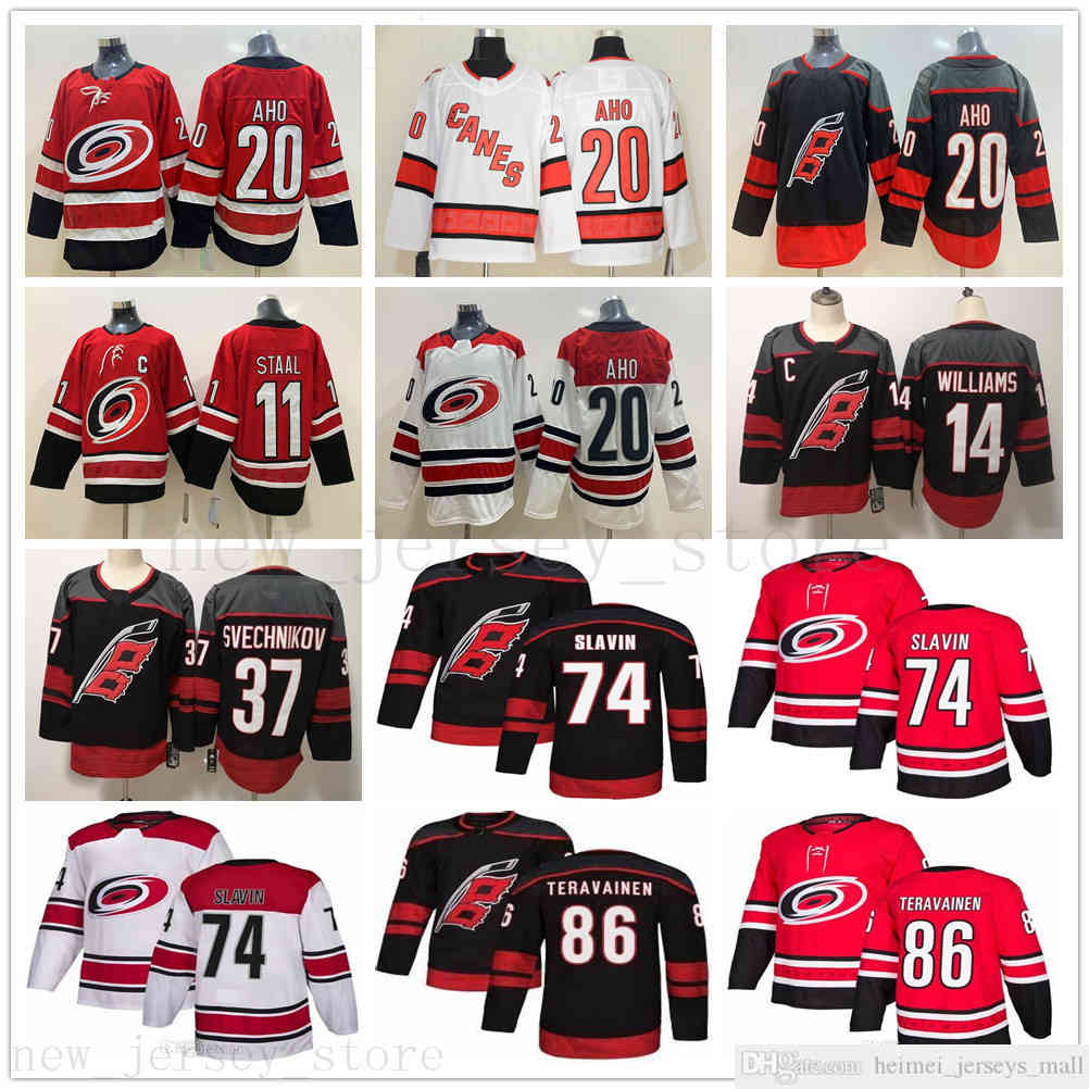 Carolina Hurricanes Hockey 20 Sebastian Aho 11 Staal 14 Justin Williams 86 Teuvo Teravainen 74 Jaccob Slavin 37 Andrei Svechnikov Jerseys, Black;red
Carolina Hurricanes Hockey 20 Sebastian Aho 11 Staal 14 Justin Williams 86 Teuvo Teravainen 74 Jaccob Slavin 37 Andrei Svechnikov Jerseys, Black;red