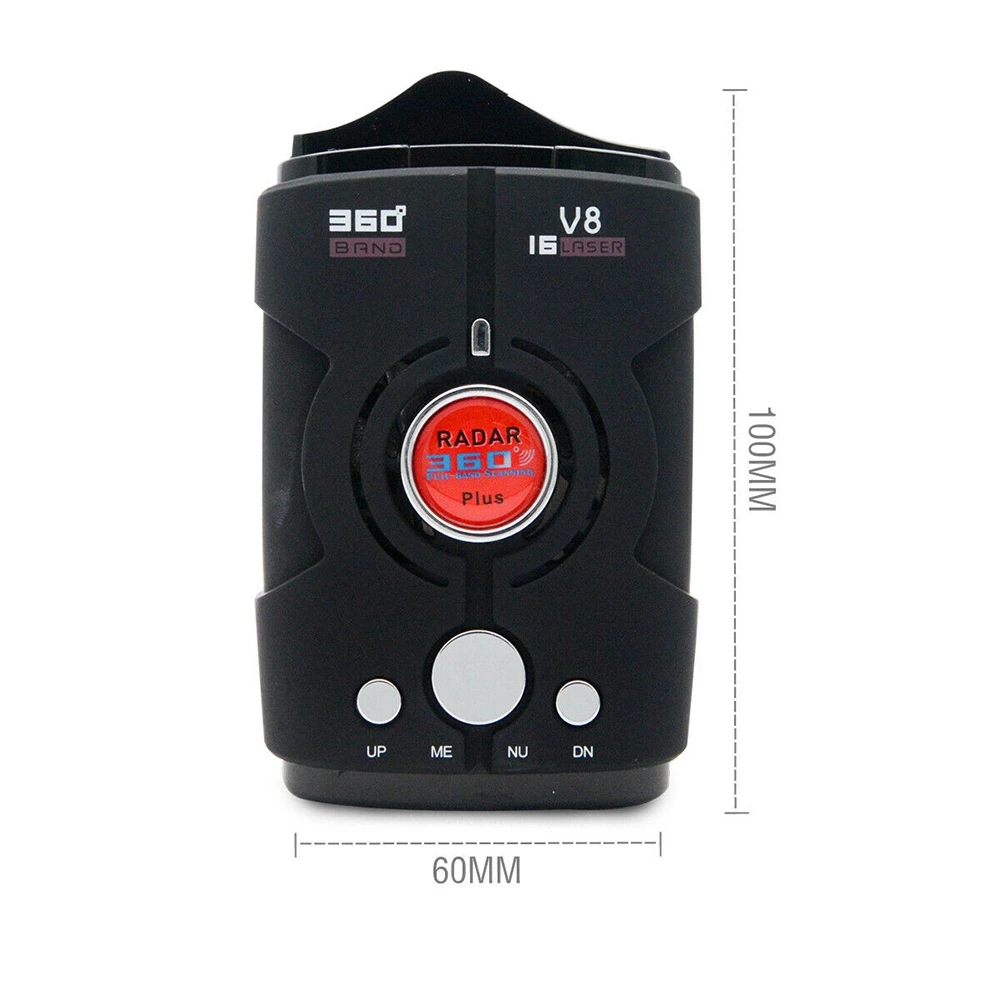 V8 Car Speed Detector Vehicle Radar Detectors English Russian Voice Alarm Alert 360 Degree Speed-Monitor For GPS Navigator