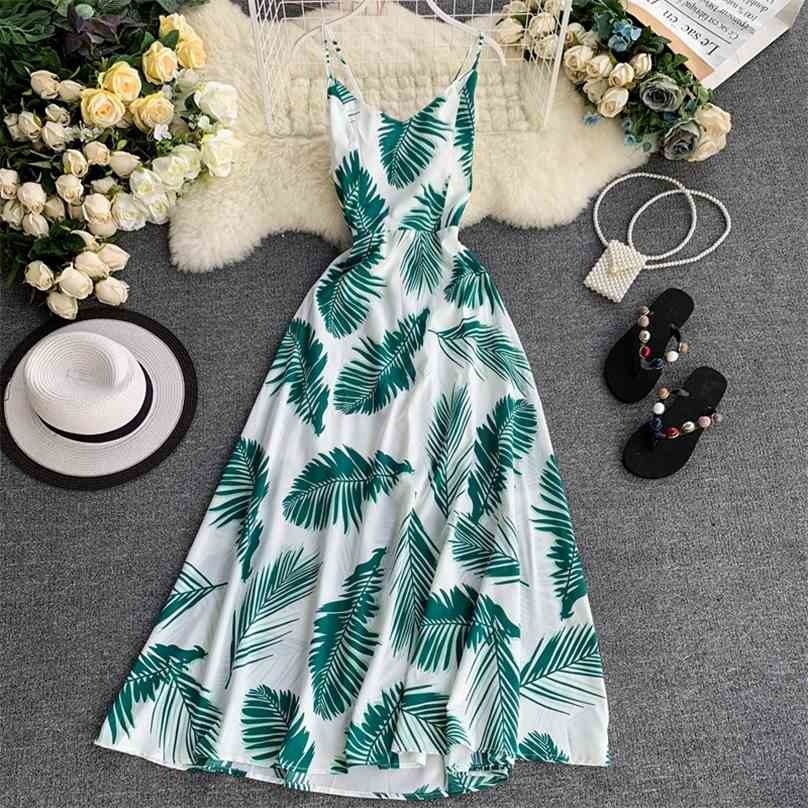 Sexy Boho Dress Women Slim Floral Print Sleeveless Spaghetti Bandage Long Robe Vestidos Laides Elegant Backless Party 210525
Sexy Boho Dress Women Slim Floral Print Sleeveless Spaghetti Bandage Long Robe Vestidos Laides Elegant Backless Party 210525