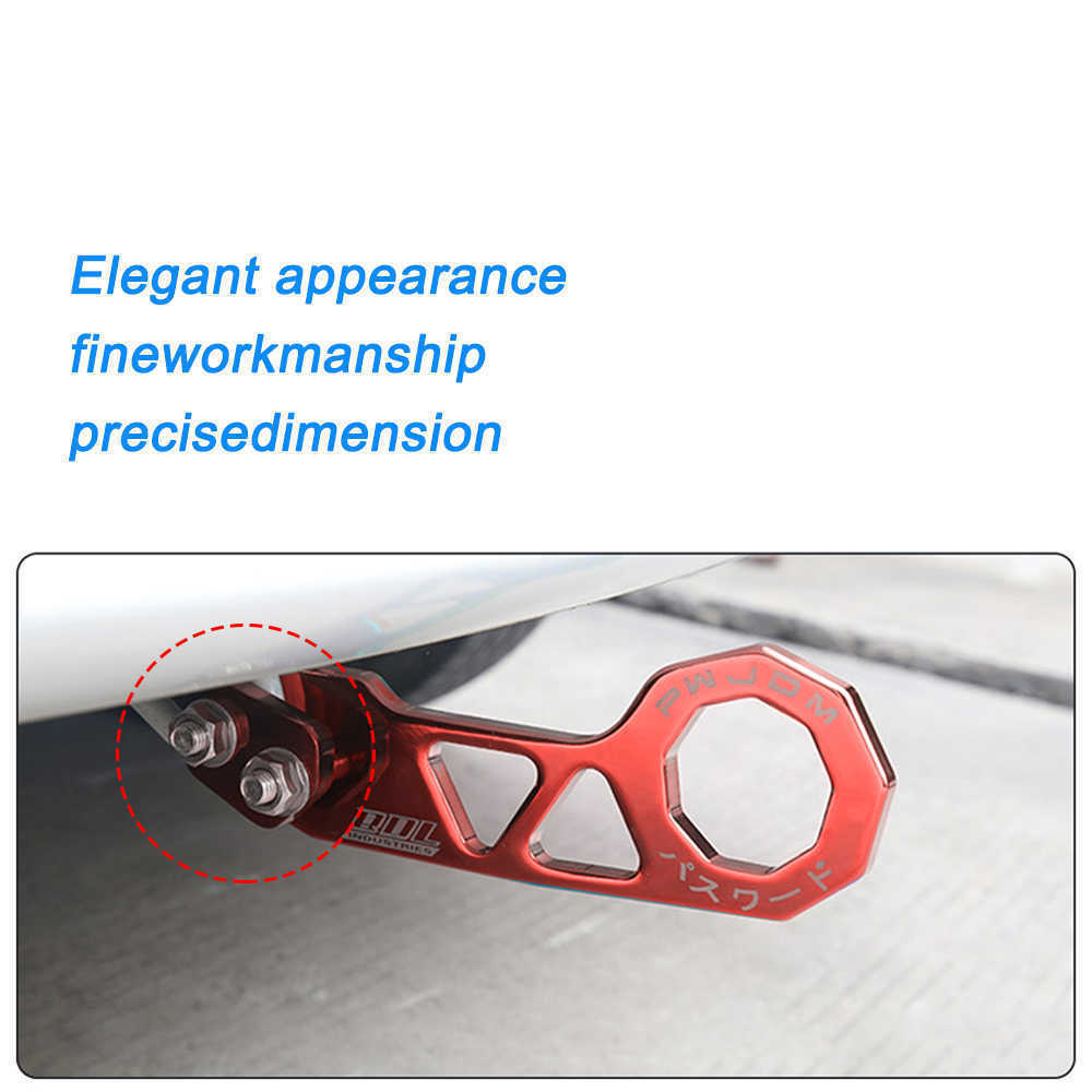 for Towing Tools JDM AK-8108 Universal Accessories Rhombic Towbar Car Front Trailer Hook Aluminum Alloy