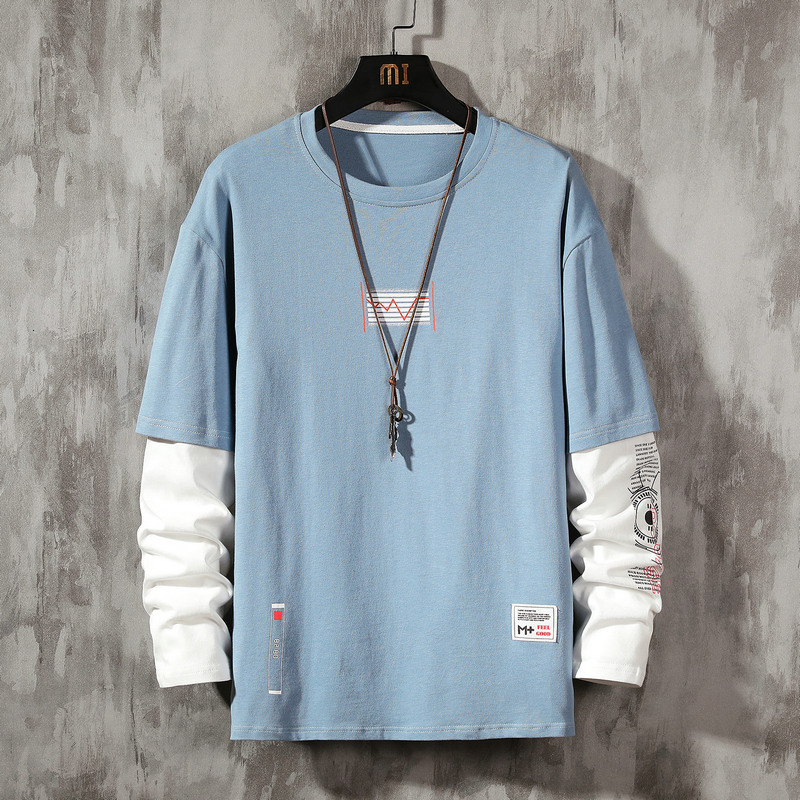 2021 Long Sleeves Mens Blue White Black Tshirts New Spring Autumn Clothes Man's Classic T-shirt Top Tees High Quality Nyjb, Ds922 2
2021 Long Sleeves Mens Blue White Black Tshirts New Spring Autumn Clothes Man's Classic T-shirt Top Tees High Quality Nyjb, Ds922 2
