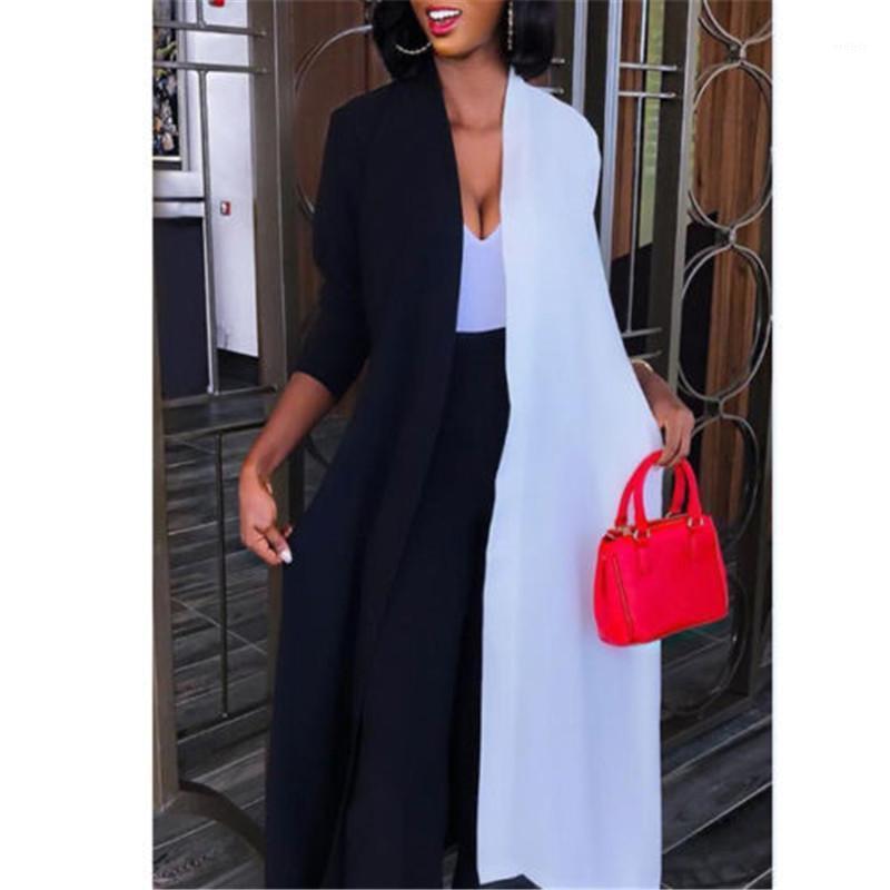 Women' Jackets Women Long Sleeve Deep V-Neck Pure Color Bodycon Two-color Stitching Coat Spring Lady Slim Jacket Casual Streetwear, Black
Women' Jackets Women Long Sleeve Deep V-Neck Pure Color Bodycon Two-color Stitching Coat Spring Lady Slim Jacket Casual Streetwear, Black
