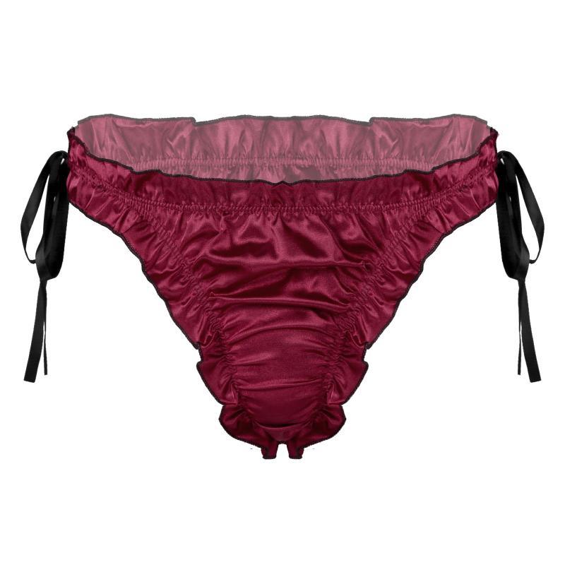 Underpants Men Underwear Sexy Lingerie Low Rise Ruffles Briefs Sissy Panties Nightwear Breathable Lace-up Pleated Trim, Black
Underpants Men Underwear Sexy Lingerie Low Rise Ruffles Briefs Sissy Panties Nightwear Breathable Lace-up Pleated Trim, Black