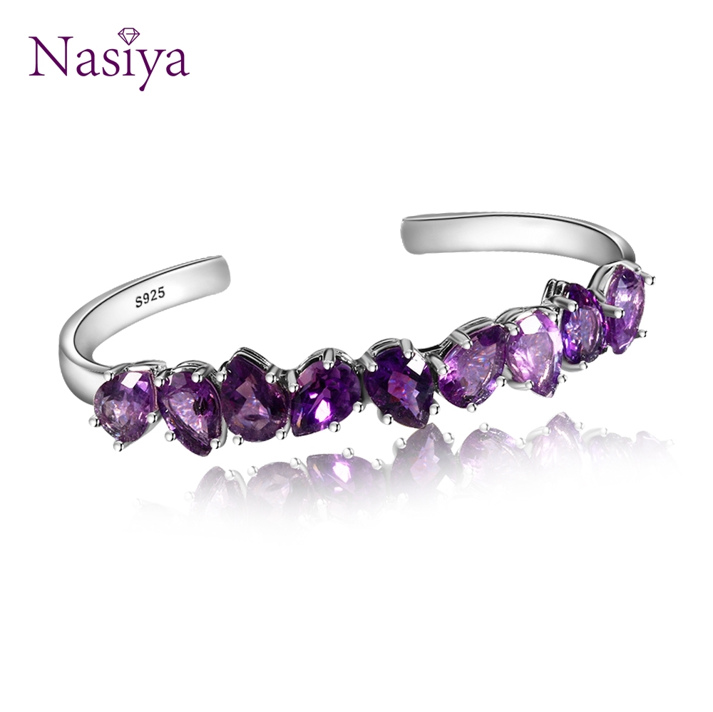 Sterling Silver 925 Bangle For Women Fine Jewelry Bracelet Purple WaterDrop Pear Amethyst Wedding Valentine Day Gift Adjustable 0215, Black
Sterling Silver 925 Bangle For Women Fine Jewelry Bracelet Purple WaterDrop Pear Amethyst Wedding Valentine Day Gift Adjustable 0215, Black