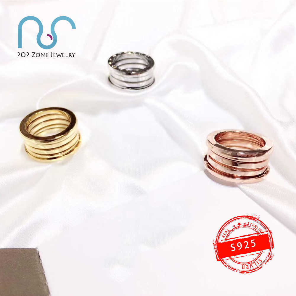 S925 Sterling Silver Ring Zero Spring Original Trendy Anniversary Party For Women Lovers With