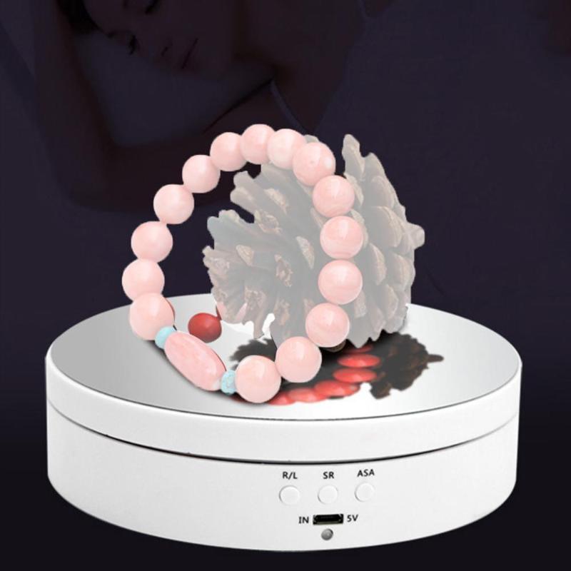 Photography 360 Degree Round Auto Rotating Remote Automatically For Photo Shooting Stand Base Display Turntable Jewelry Stu Z8W0