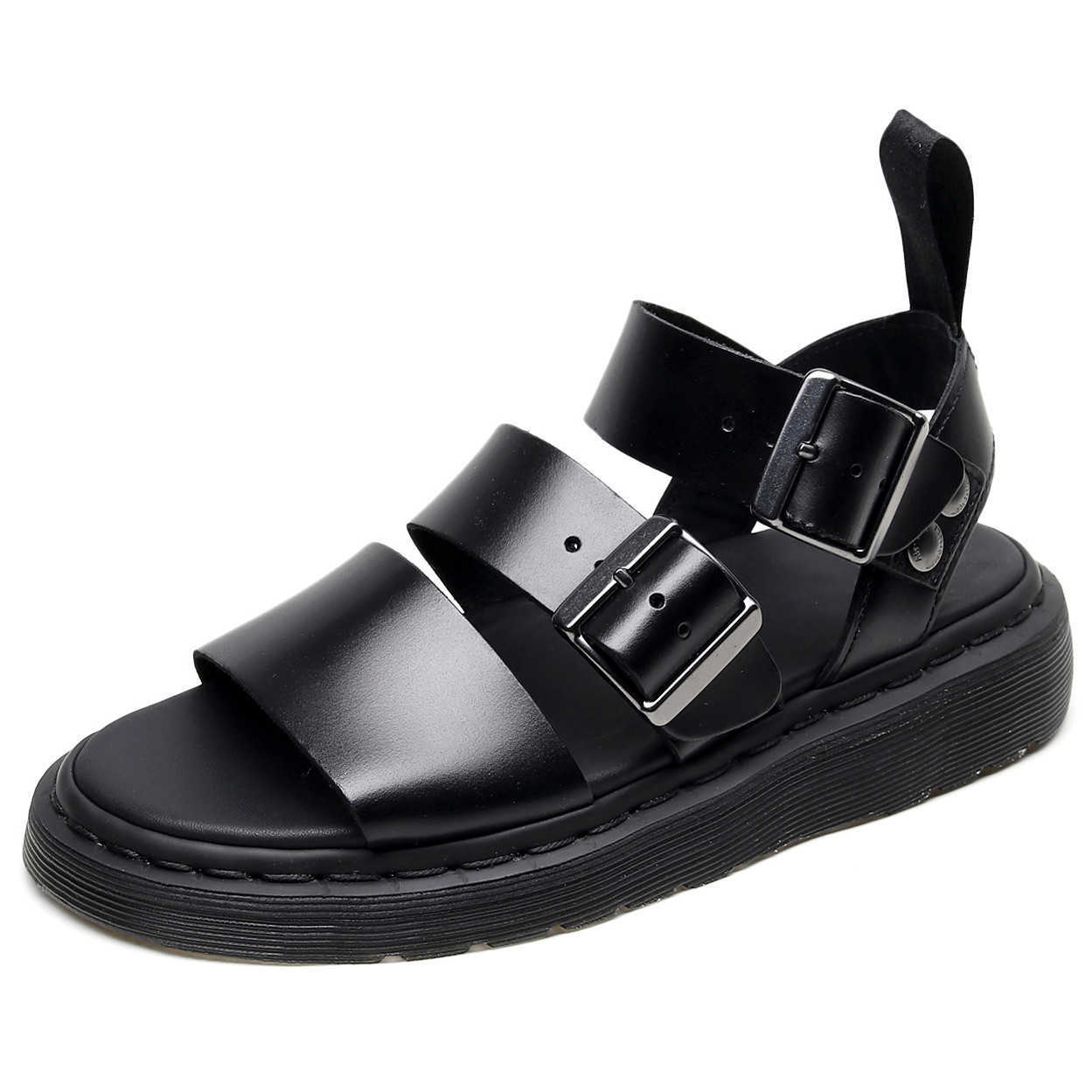 Meotina Gladiator Shoes Women Real Leather Sandals Buckle Flat Sandals Round Toe Cow Leather Ladies Footwear Summer Big Size 45 210608, Black
Meotina Gladiator Shoes Women Real Leather Sandals Buckle Flat Sandals Round Toe Cow Leather Ladies Footwear Summer Big Size 45 210608, Black