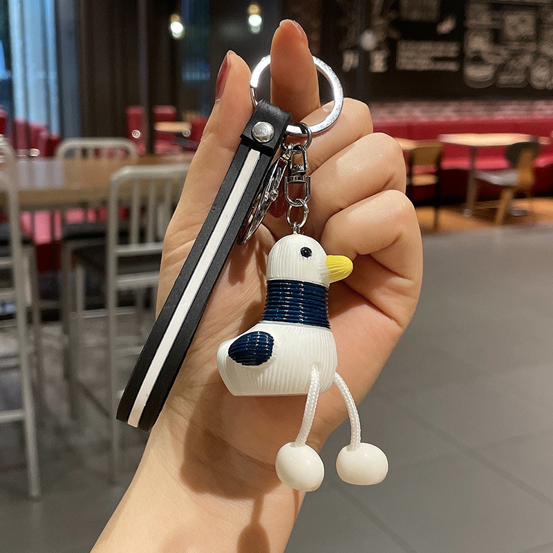 Animal Pendant Keychains Key Rings Bear Bird Women Car Keys Holder Bag Charms Jewelry Trinkets Cartoon Frog Duck Mens Keyring Chains Gifts Love Fashio