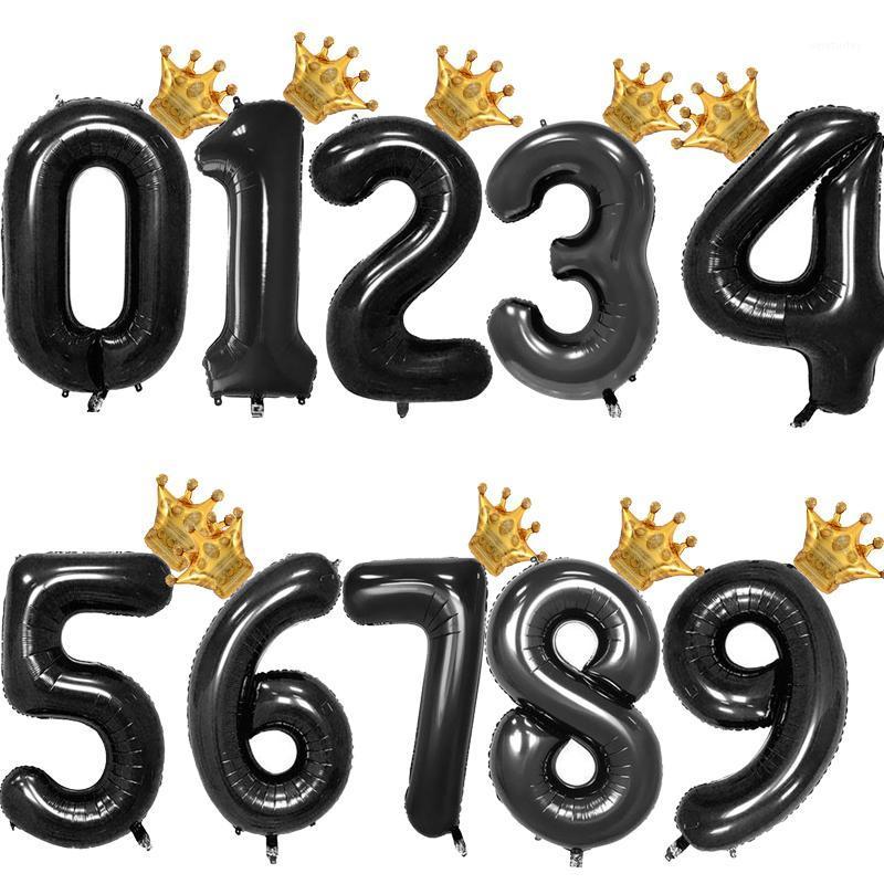 2pcs Gold Crown 32inch Black Foil Number Balloon Birthday Party Decorations Adults Kids Helium Globos Anniversary Wedding Decor Decoration
2pcs Gold Crown 32inch Black Foil Number Balloon Birthday Party Decorations Adults Kids Helium Globos Anniversary Wedding Decor Decoration