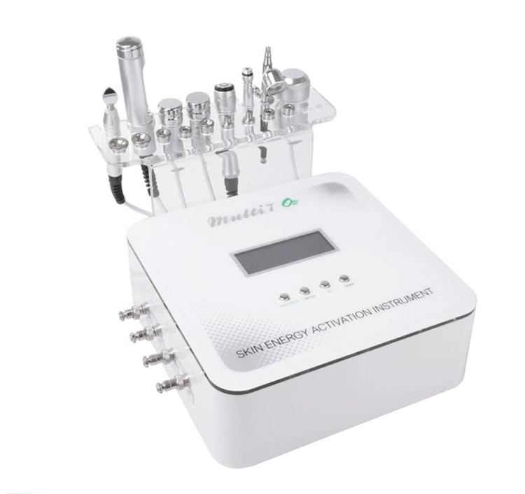 Drop shipping 7 in 1 diamond microdermabrasion mesotherapy electroporation beauty devicemicrocurrent face lift machine