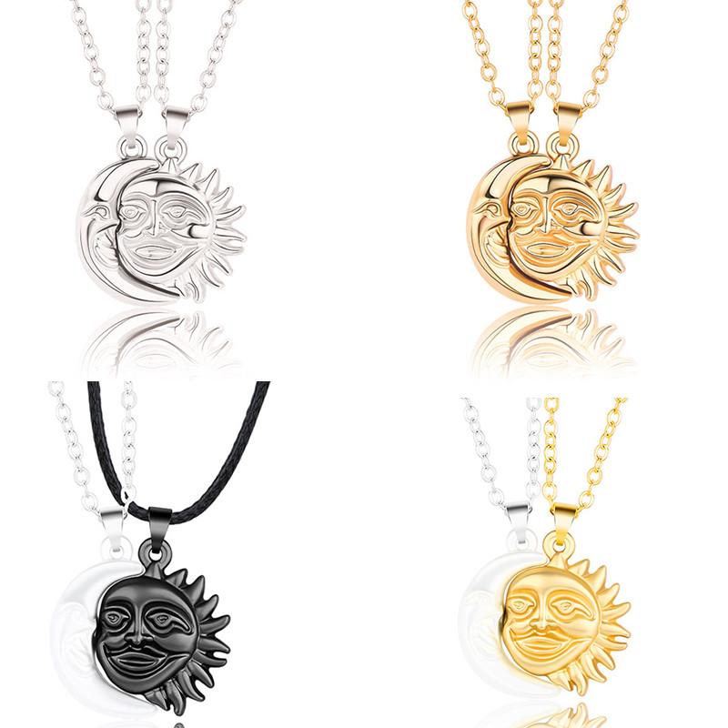Chokers 2pcs/Set Attract Stitching Couple Necklace Jewelry Choker Smile Sun Moon Necklaces For Lovers Men Women Girls Boy Lady Gifts
Chokers 2pcs/Set Attract Stitching Couple Necklace Jewelry Choker Smile Sun Moon Necklaces For Lovers Men Women Girls Boy Lady Gifts