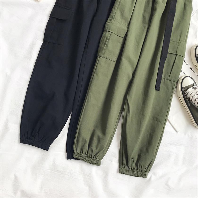 joker high waist slimming tooling women capris autumn casual beam trousers, Black;white
joker high waist slimming tooling women capris autumn casual beam trousers, Black;white
