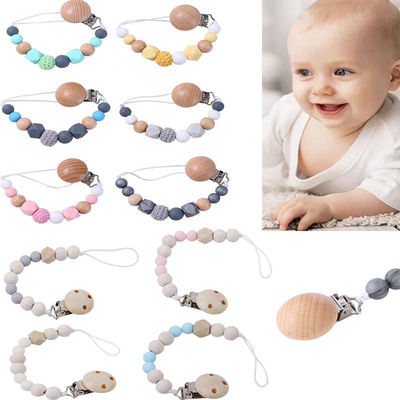 Pacifiers# Baby Accessories Pacifier Clips Silicone Beads Wooden Teething Chain Infant Nipple Clamp Dummy Holder Clip Borns Chew
Pacifiers# Baby Accessories Pacifier Clips Silicone Beads Wooden Teething Chain Infant Nipple Clamp Dummy Holder Clip Borns Chew