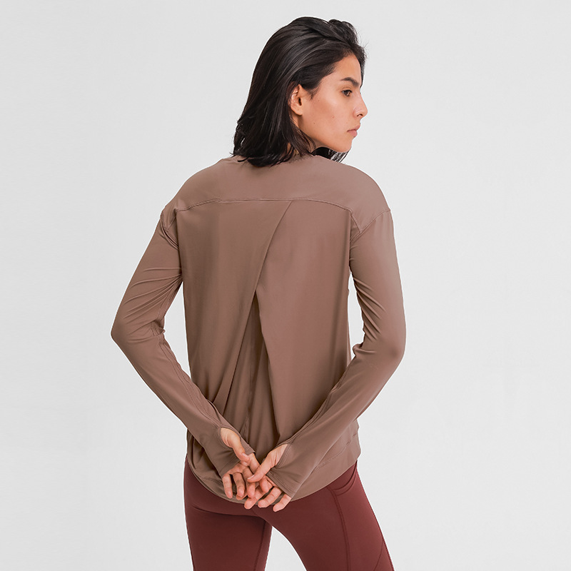 loose fit sport training workout long sleeve shirts women lightweight antisweat yoga fitness tops with thumb hole, Black
loose fit sport training workout long sleeve shirts women lightweight antisweat yoga fitness tops with thumb hole, Black