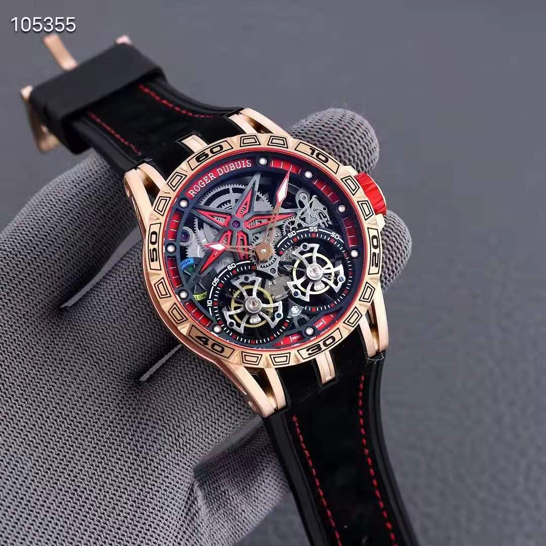Luxury Watches Excalibur 46 Full hollow out tourbillon wristwatch AventadorS Mechanical Automatic rubber strap MEN'S WATCH 47MM PVD CASE, Red
Luxury Watches Excalibur 46 Full hollow out tourbillon wristwatch AventadorS Mechanical Automatic rubber strap MEN'S WATCH 47MM PVD CASE, Red