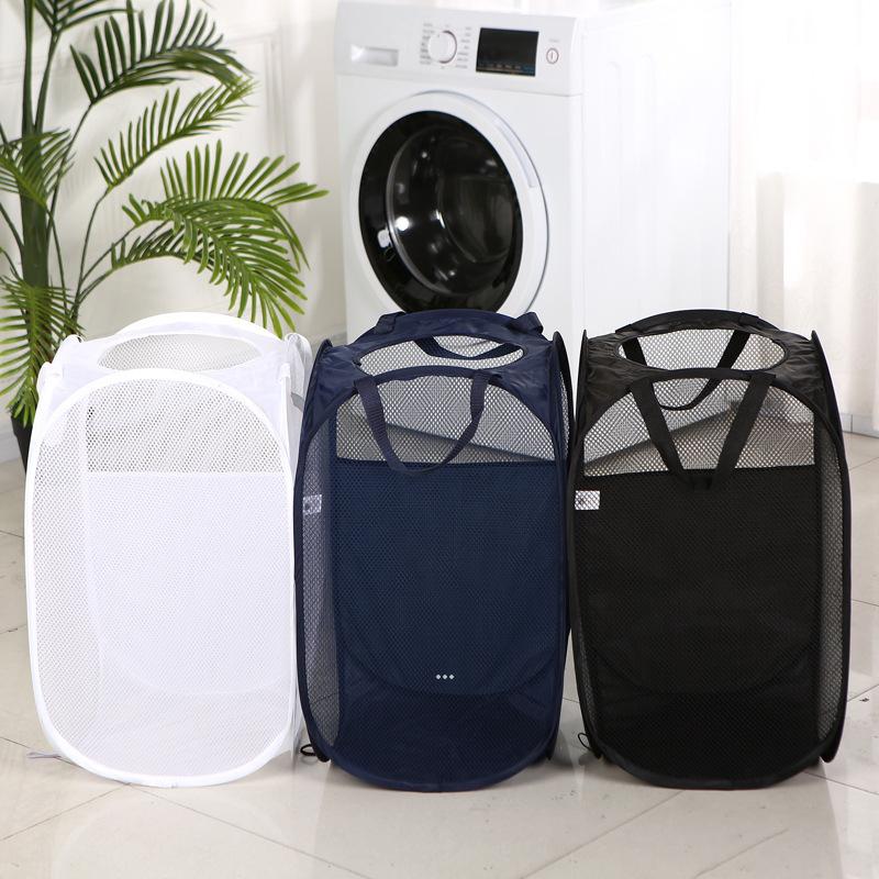 NEWFoldable Laundry Baskets Easy Open Mesh Laundry Bag Clothes Hamper Basket For College Dorm CCE8681 от DHgate WW