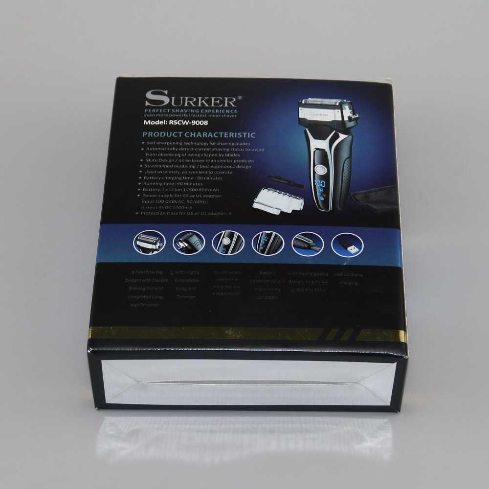 Turbo powerful wet dry electric shaver rechargeable foil face body shaver beard electric razor for men hair shaving machine set P0817