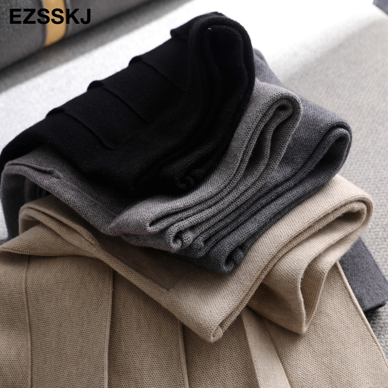 Autumn winter aline thick short SWEATER Skirt Women good quality cute pleated mini skirt female elegant knit skirt 210306