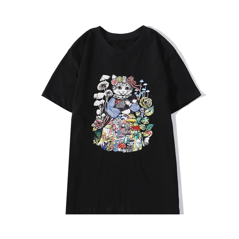 luxury men designer t shirt fashion cat printing short sleeve high quality black white tee size s-xxl
luxury men designer t shirt fashion cat printing short sleeve high quality black white tee size s-xxl