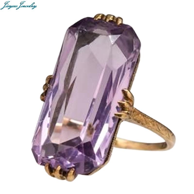 Wedding Rings Long Shape Acrylic Purple Stone For Women Fashion Bridal Party Ring Elegant Lady Accessories Trendy Jewelry, Slivery;golden
Wedding Rings Long Shape Acrylic Purple Stone For Women Fashion Bridal Party Ring Elegant Lady Accessories Trendy Jewelry, Slivery;golden